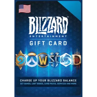 Blizzard Gift Card 70 USD Battle.net Balance (US) - Instant Delivery