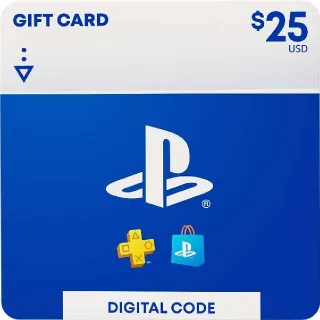 $25.00 PlayStation Store