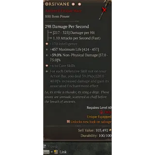 S12 2GA Orsivane special affix high roll 39% Diablo 4