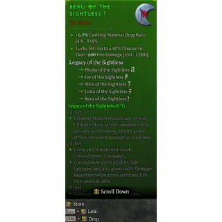 Set Charm Legacy Of The Sightless Full set 5 pieces Diablo 4 S13
