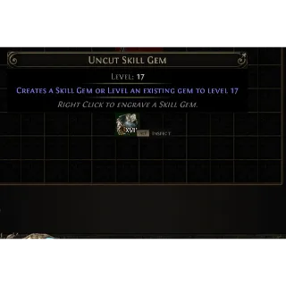 Path of Exile 2 Early Access Softcore 2x Uncut Skill Gem LV 17