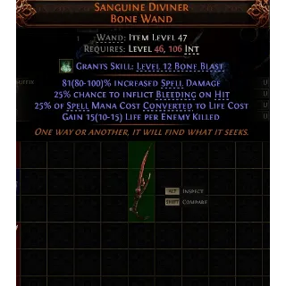 Path of Exile 2 Early Access Softcore Bone Wand