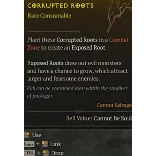 1000x Corrupted Roots Diablo 4 Season 15 S15
