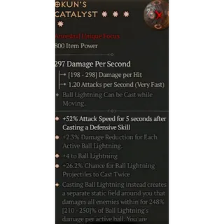 S11 4GA Okun's catalyst special affix high roll 248% Diablo 4 