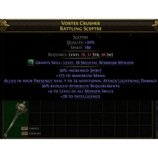 Path of Exile 2 Early Access Softcore Minion Sceptre 180 Spirit / 173 max Mana