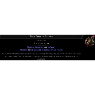 x2 Soul Core of Azcapa Path of Exile 2 Early Access Softcore