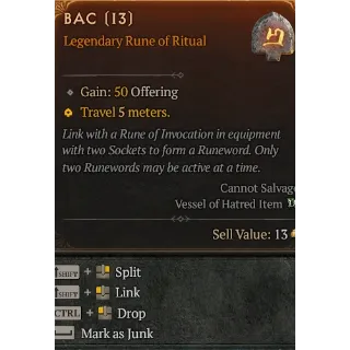 S7 rune Bac x3  Diablo 4