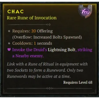 Season 7 Rune Chac x3 Diablo 4