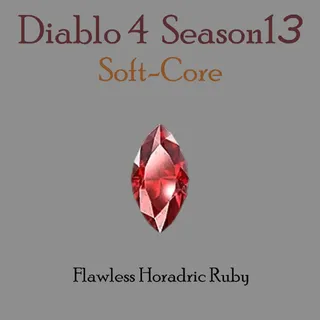 Flawless Horadric Ruby Gem Diablo 4 S13