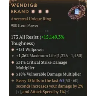 3GA Wendigo Brand Diablo 4 S15