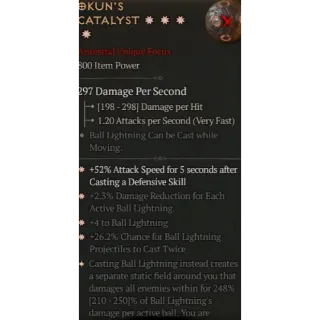 S11 4GA Okun's catalyst special affix high roll 248% Diablo 4 