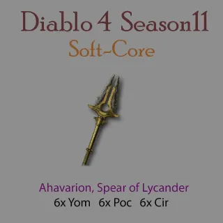 S11 Rune set Ahavarion Spear of Lycander Diablo 4