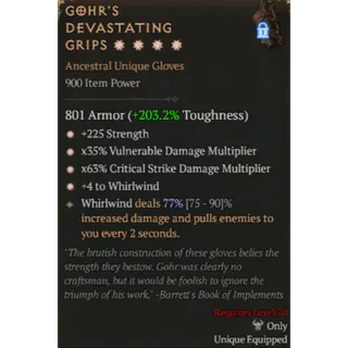 4GA Gohr's Devastating Grips Diablo 4 S14