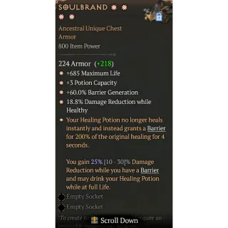 Eternal SC 800IP 4GA Soulbrand special affix high roll 25%   Diablo 4