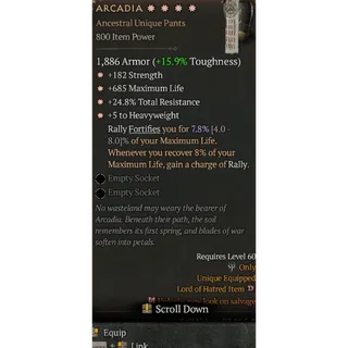 S12 4GA Arcadia special affix High roll 7.8% Diablo 4 