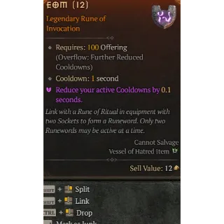 S11 Rune Eom x6 Diablo 4