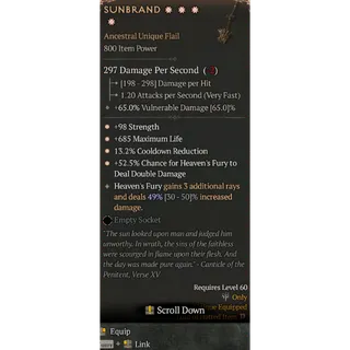 Diablo 4 S11 4GA Sunbrand special affix high roll 49%