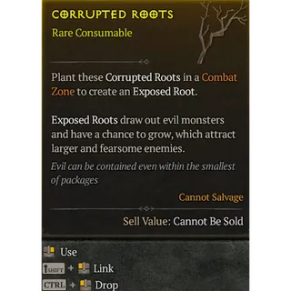 200x Corrupted Roots Diablo 4 S14