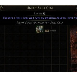 Early Access Softcore Uncut Skill Gem LV.13 Path of Exile 2 