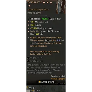 S11 Temerity 4GA special affix 91% Diablo 4