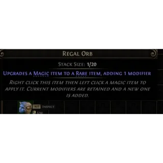 Regal orb x2000 Path of Exile 2 Rise of the Abyssal Standard the third edict
