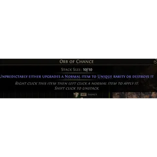 500x Orb of chance Path of Exile 2 Return of the Ancients League POE 2