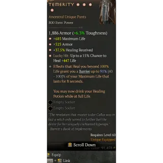 S11 Temerity 4GA special affix 91% Diablo 4