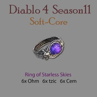 S11 4x Ring of Starless Skies Diablo 4 