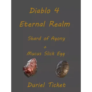 Diablo 4 NON Season Eternal Realm SC 100x Duriel Mats set PC PS4 PS5 XBOX