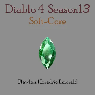 4x Flawless Horadric Emerald Gem Diablo 4 S13