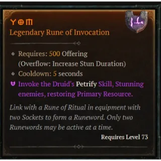 Season 7 Rune Yom x6 Diablo 4