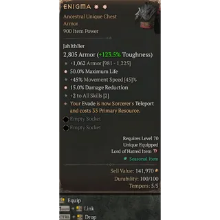 2GA Enigma Diablo 4 Season 15 S15