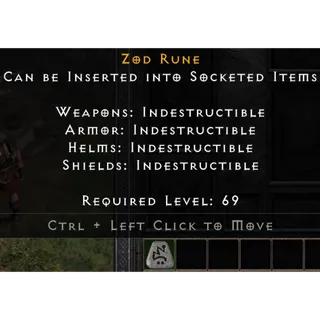 2x ZOD Rune Season 13 Ladder SC REIGN OF THE WARLOCK Diablo 2 Resurrected