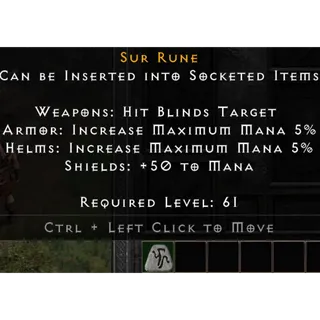 Diablo 2 Resurrected Season 13 S13 Sur Rune #29 Ladder SC REIGN OF THE WARLOCK