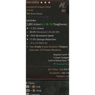 3GA Enigma Diablo 4 Season 15 S15