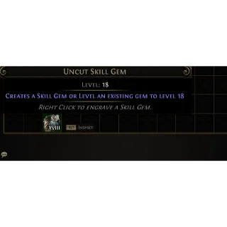 Path of Exile 2 Early Access Softcore Level 18 Uncut Skill Gem  x2