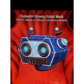 glowing robot mask