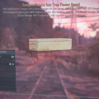 Enclave true flamer barrel