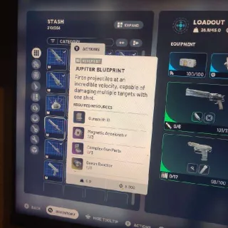 1x Jupiter Blueprint