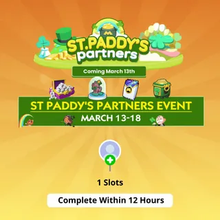 1 Slot St Paddys Partners completion (80k)| Monopoly Go