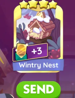 Wintry Nest - Monopoly GO - Goold card