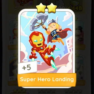 Super Hero Landing Monopoly Go