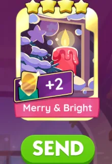 Merry & Bright - Monopoly GO - Goold card