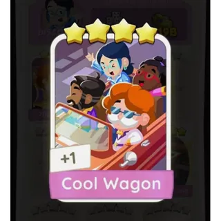 Wagon cool Monopoly GO stickers