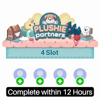 4 Slot Plushie Partners completion (80k)| Monopoly Go