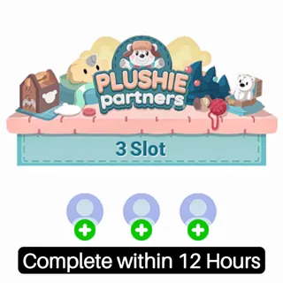 3 Slot Plushie Partners completion (80k)| Monopoly Go