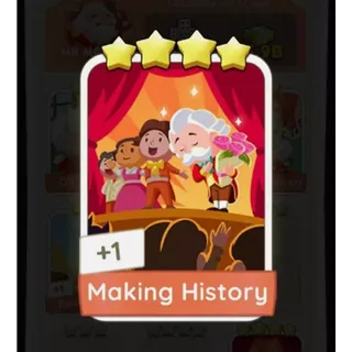 Making History Monopoly GO stickers