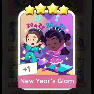 New years Glam Monopoly Go