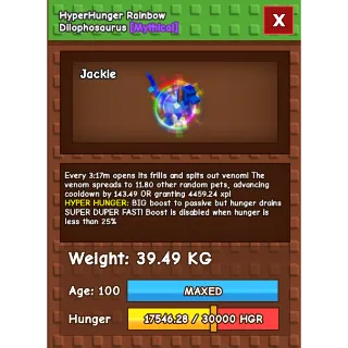 Rainbow Hatched Dilo 39kg