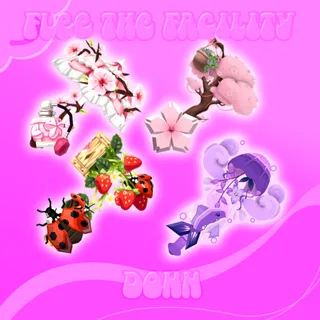 SAKURA PARASOL + CHERRY BLOSSOM + PHOSPHOR JELLYFISH + STRAWBERRY GARDEN FTF